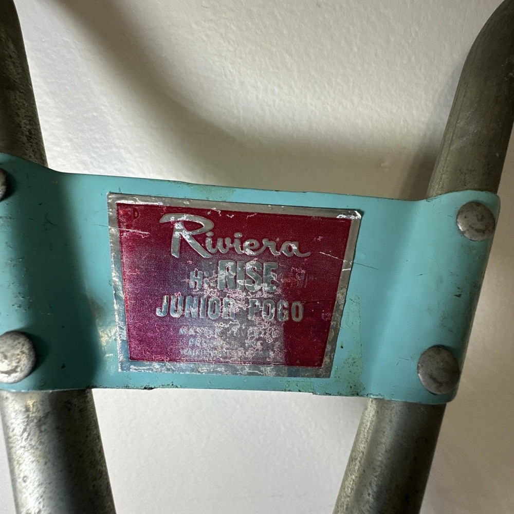 Vintage 1950s Riviera Hi-Rise Junior Pogo Stick - All Original & Working! - Picture 3 of 15